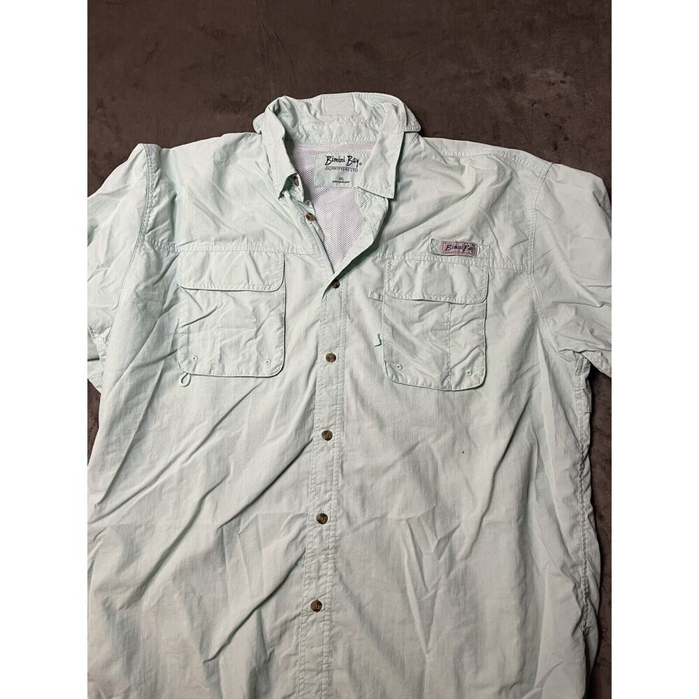 Bimini Bay Outfitters LTD Mens Button Up Fishing Shirt -Short Sleeve Size XXL